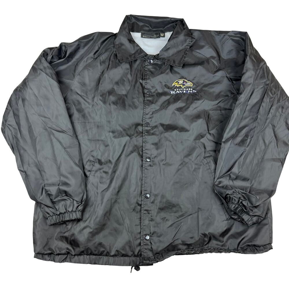 Baltimore Ravens Windbreaker Coaches Jacket Size L